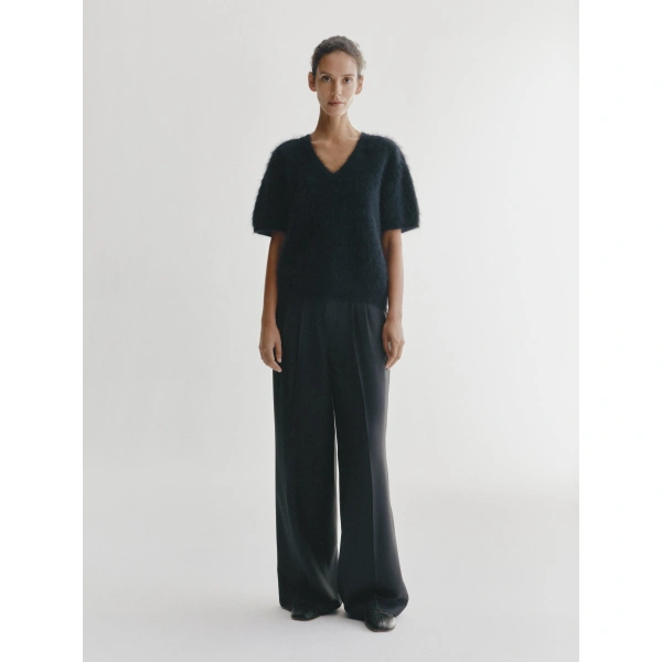 Lisa Yang Lovisa T-shirt in Black Brushed