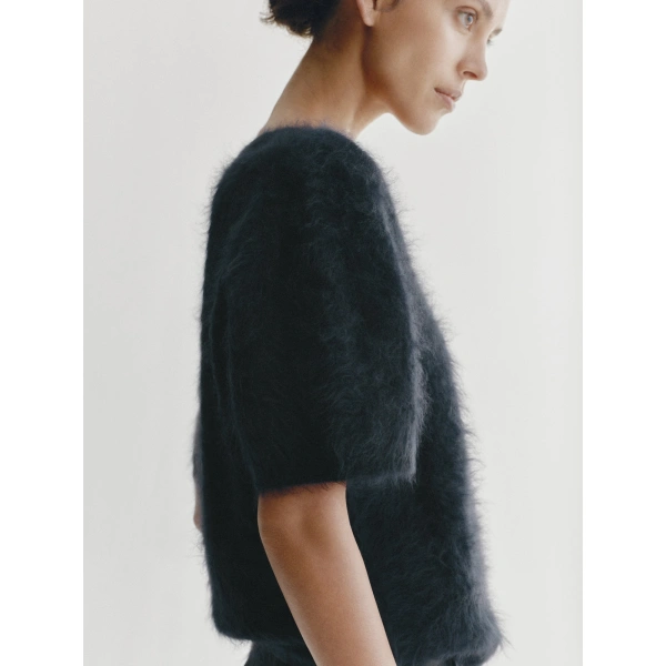 Lisa Yang Lovisa T-shirt in Black Brushed