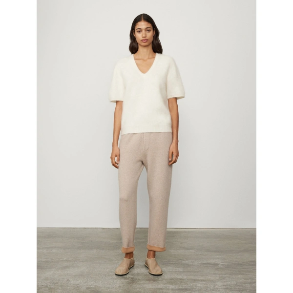 Lisa Yang Lovisa T-shirt in Cream Brushed