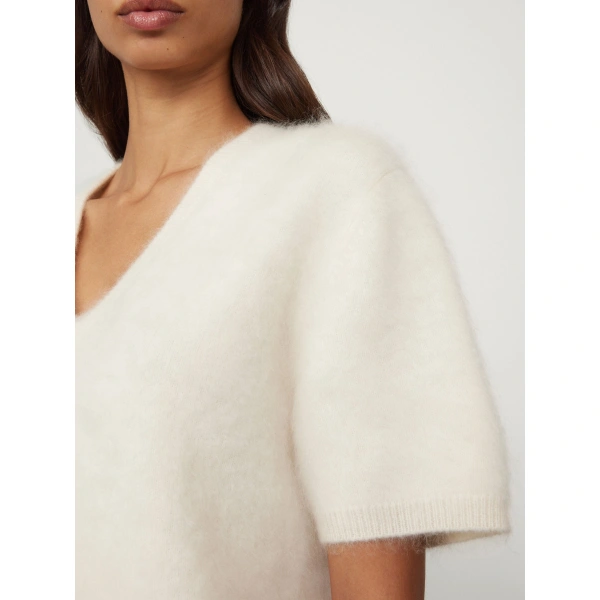 Lisa Yang Lovisa T-shirt in Cream Brushed