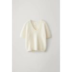 Lisa Yang Lovisa T-shirt in Cream Brushed | T-Shirts | Coveti