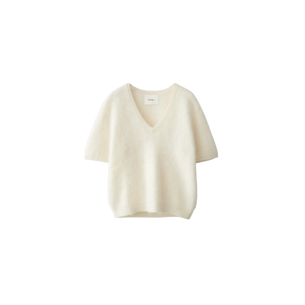 Lovisa T-shirt in Cream Brushed