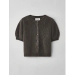 Lisa Yang Lucianne Cardigan in Dark Fern Brushed | Cardigans | Coveti