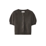 Lisa Yang Lucianne Cardigan in Dark Fern Brushed | Cardigans | Coveti