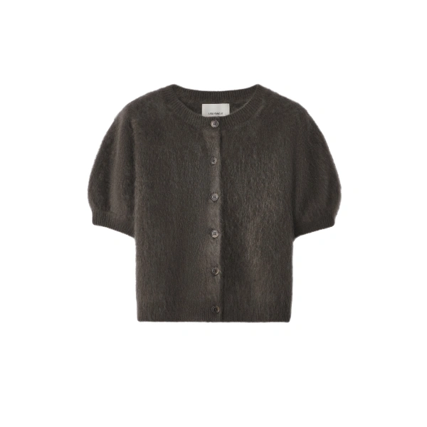 Lucianne Cardigan in Dark Fern Brushed