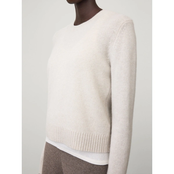 Lisa Yang Mable Sweater in Oyster