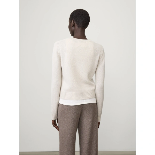 Lisa Yang Mable Sweater in Oyster