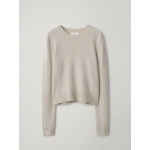 Lisa Yang Mable Sweater in Oyster | Cashmere Sweaters | Coveti