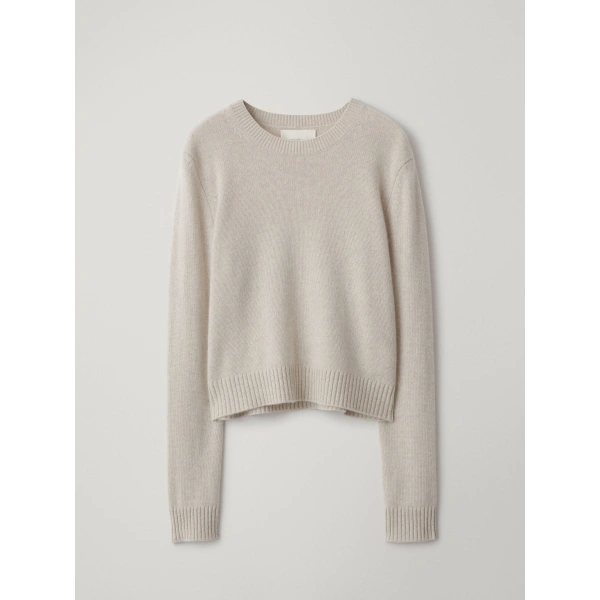 Lisa Yang Mable Sweater in Oyster | Cashmere Sweaters | Coveti