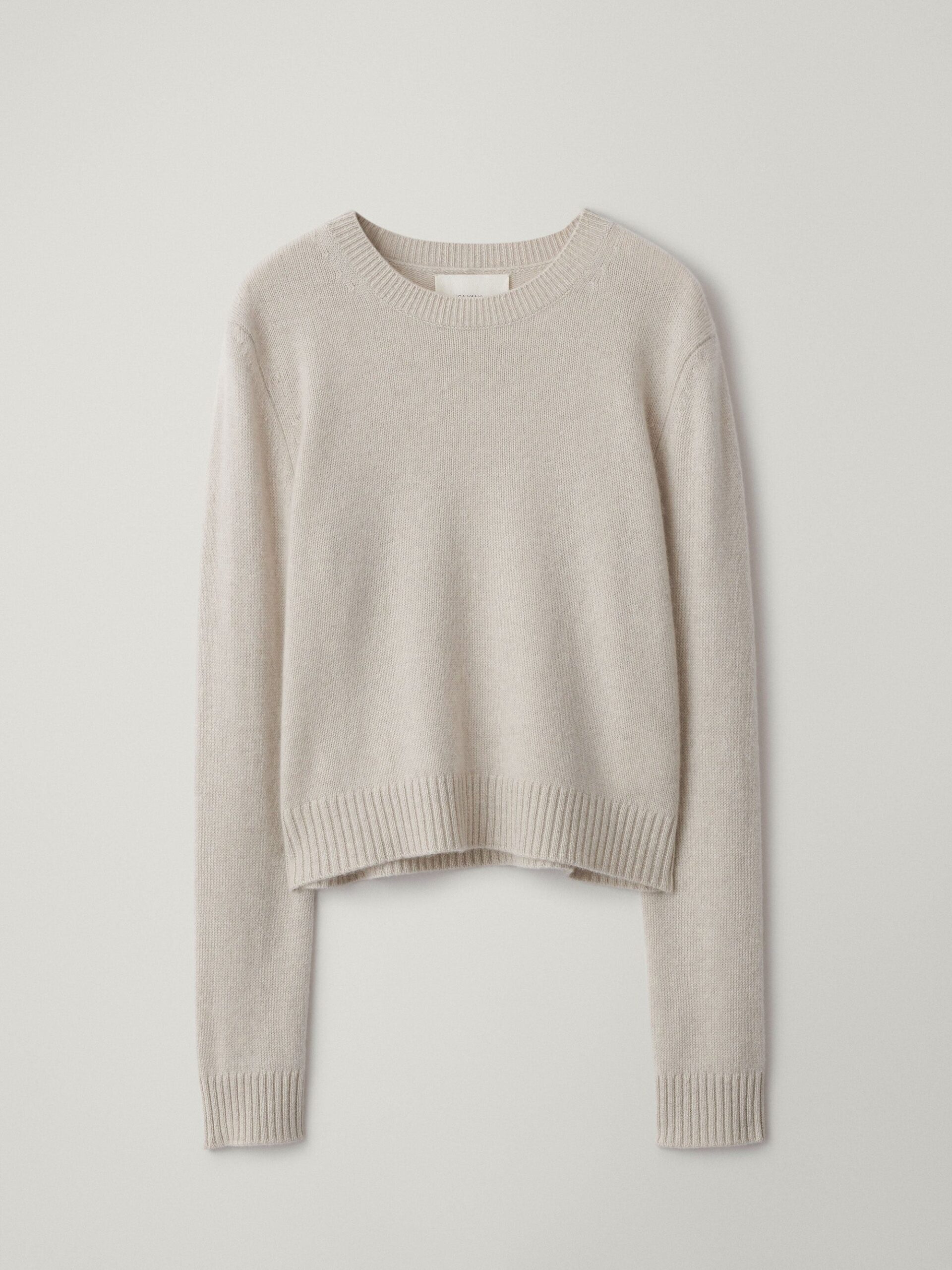 Lisa Yang Mable Sweater in Oyster Lisa Yang Mable Sweater in Oyster | Cashmere Sweaters | Coveti