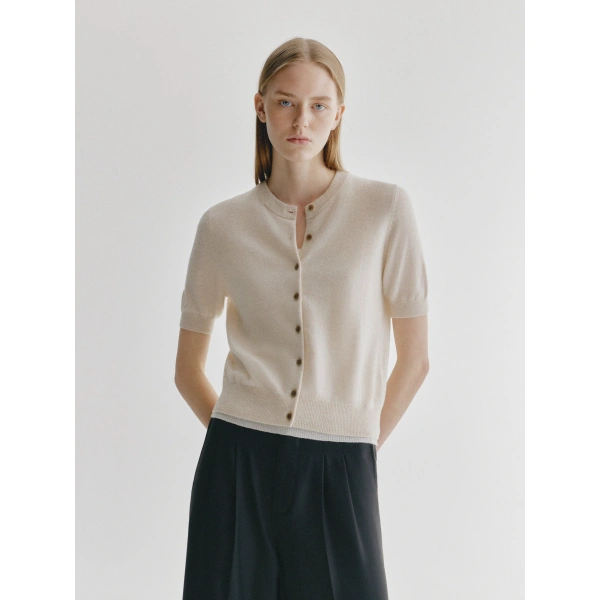 Lisa Yang Marene Cardigan in Oat