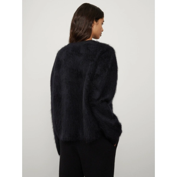 Lisa Yang Margareta Sweater in Black Brushed