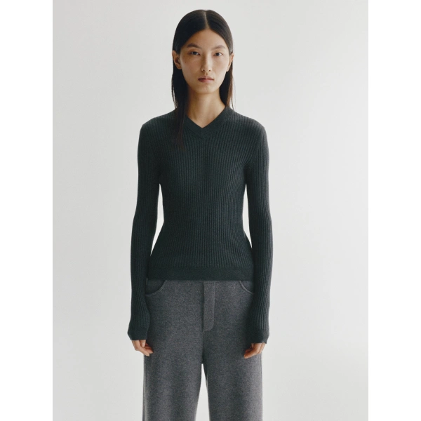 Lisa Yang Marguerite Sweater in Eclipse