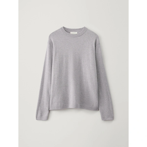 Lisa Yang Mason Sweater in Dove Grey | Knitwear | Coveti