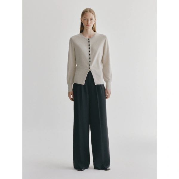 Lisa Yang Maven Cardigan in Oyster