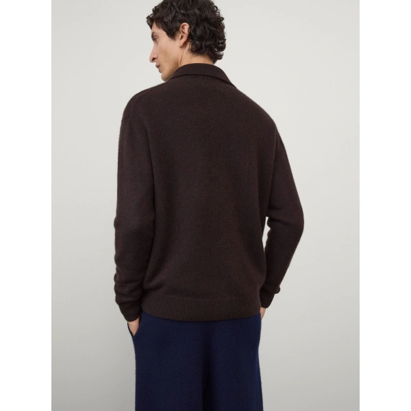 Lisa Yang Maximilian Cardigan in Dark Oak