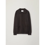 Lisa Yang Maximilian Cardigan in Dark Oak | Knitwear | Coveti