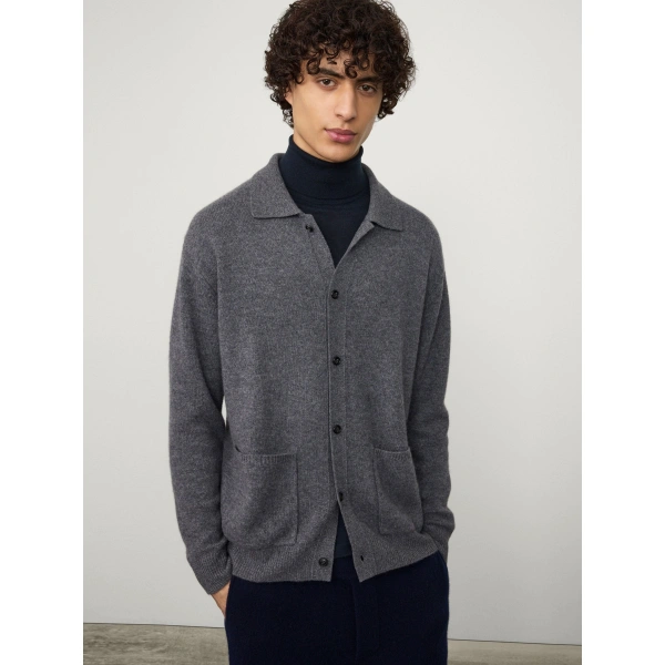 Lisa Yang Maximilian Cardigan in Graphite