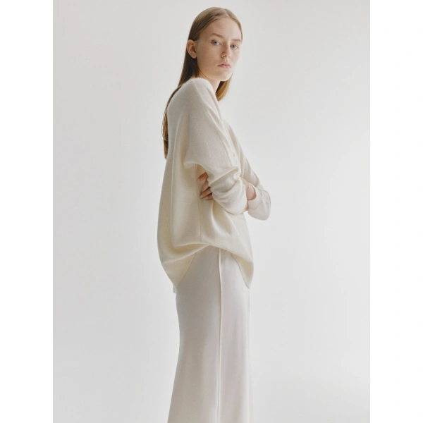 Lisa Yang Midi Skirt in Meringue