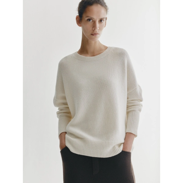 Lisa Yang Mila Sweater in Cream