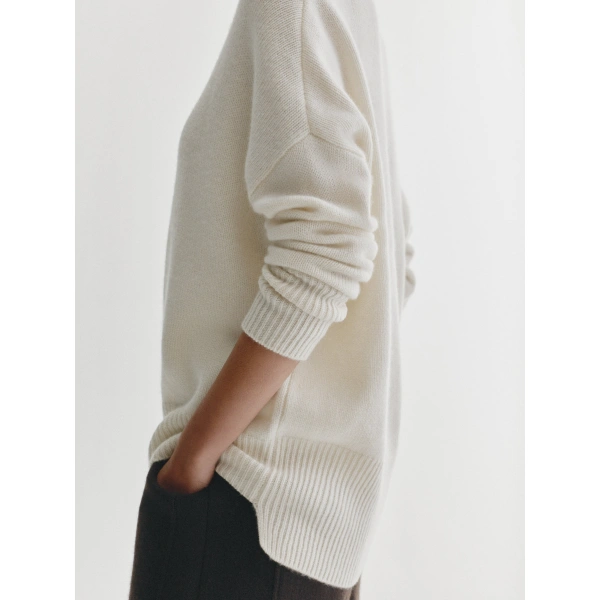 Lisa Yang Mila Sweater in Cream