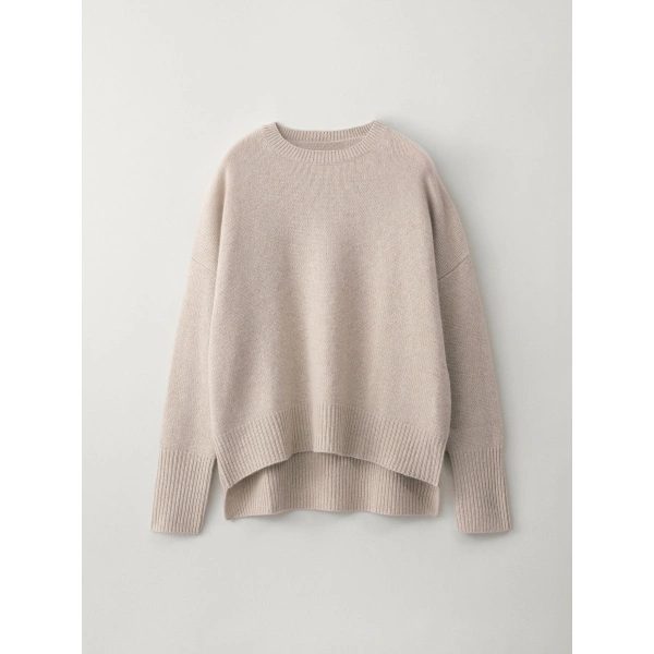 Lisa Yang Mila Sweater in Sand | Cashmere Sweaters | Coveti