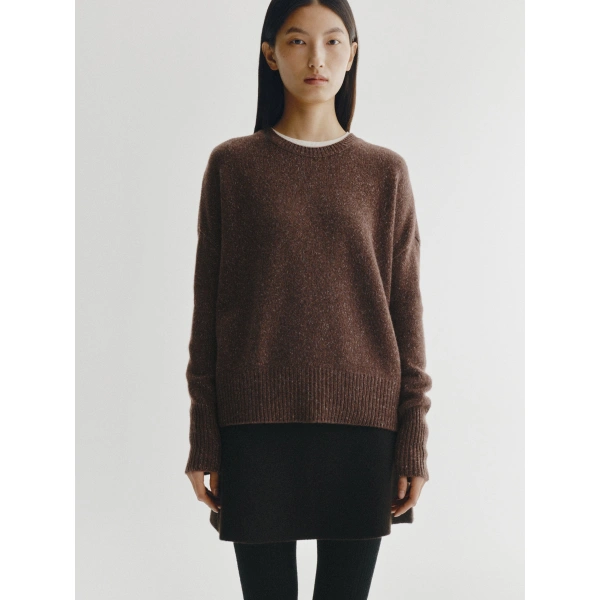 Lisa Yang Milica Sweater in Dark Cocoa