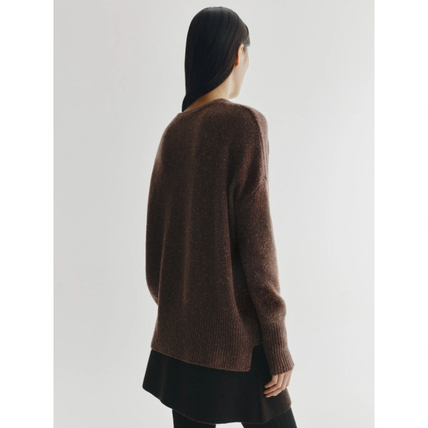 Lisa Yang Milica Sweater in Dark Cocoa