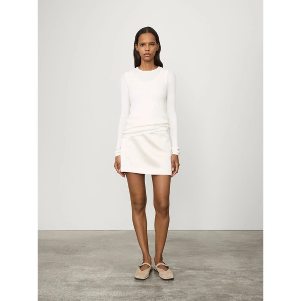 Lisa Yang Mini Skirt in Champagne