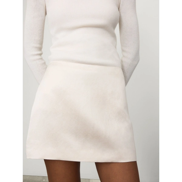 Lisa Yang Mini Skirt in Champagne