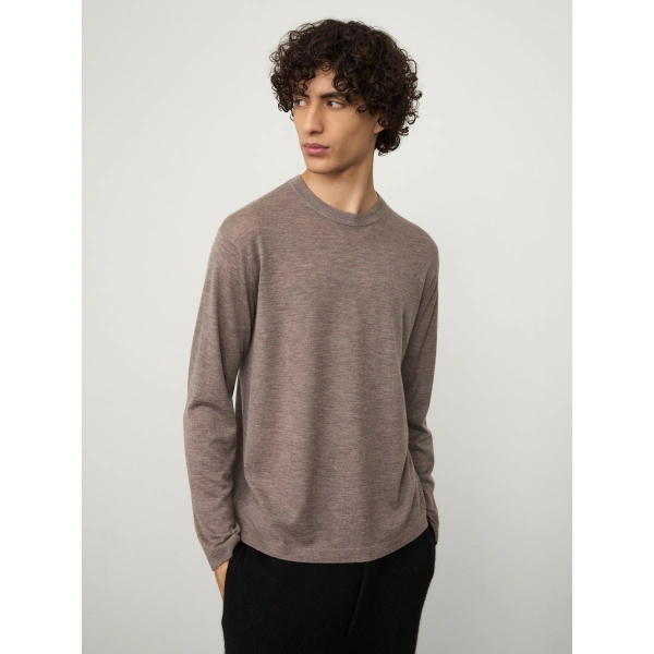 Lisa Yang Nathaniel Sweater in Deep Truffle