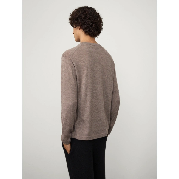 Lisa Yang Nathaniel Sweater in Deep Truffle