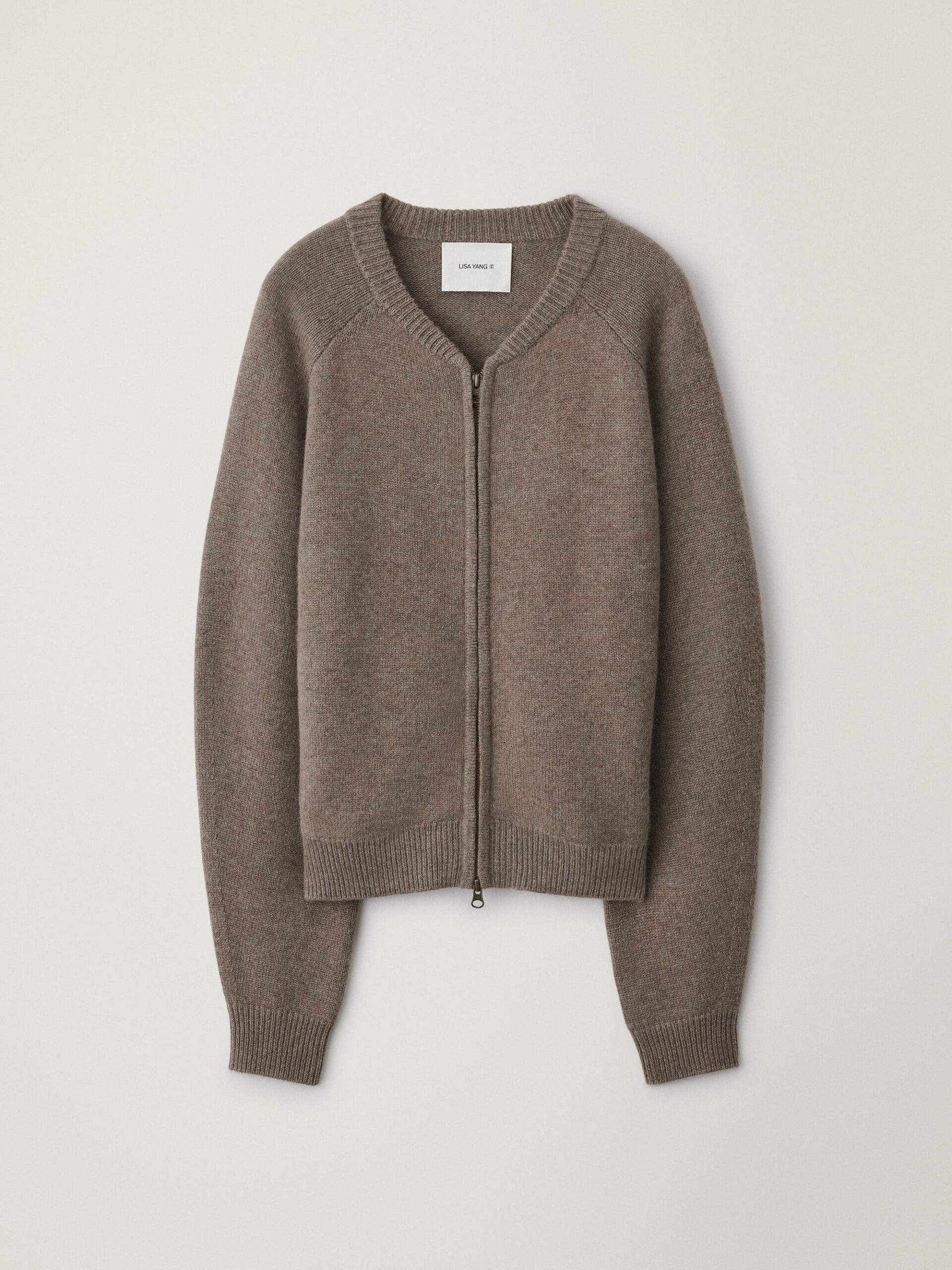 Lisa Yang Nessie Zip Cardigan Jacket in Truffle Lisa Yang Nessie Zip Cardigan Jacket in Truffle | Cardigans | Coveti