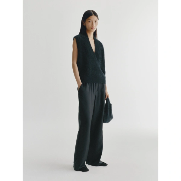 Lisa Yang Norell Top in Black Brushed