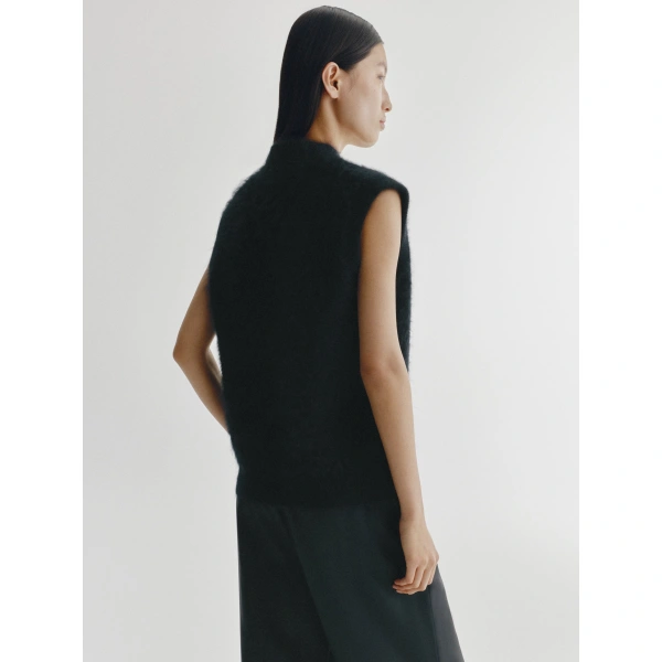 Lisa Yang Norell Top in Black Brushed