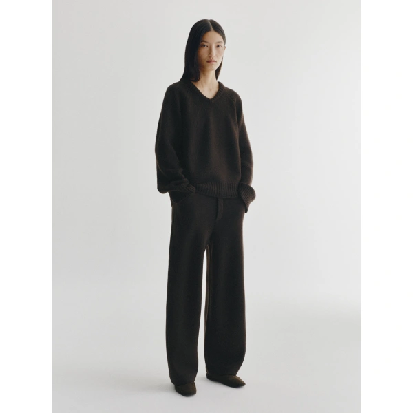 Lisa Yang Oia Sweater in Dark Oak