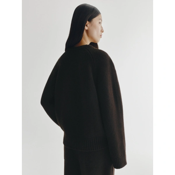 Lisa Yang Oia Sweater in Dark Oak