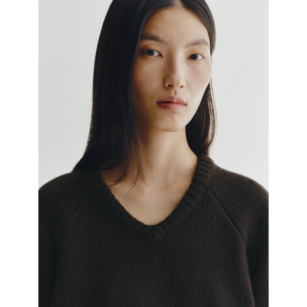 Lisa Yang Oia Sweater in Dark Oak
