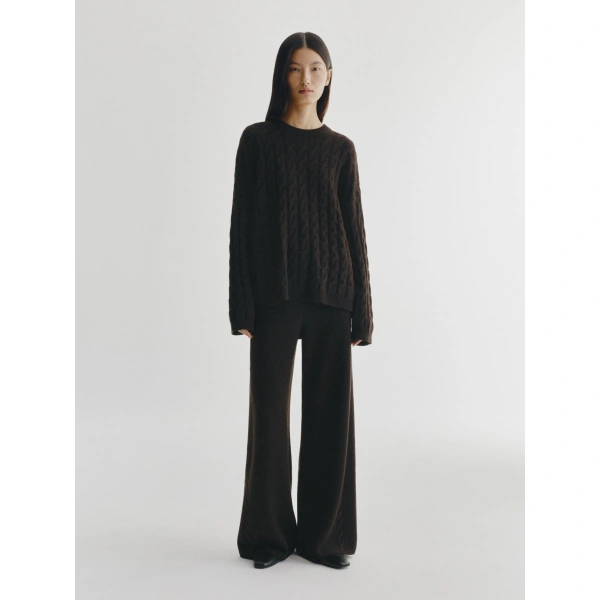 Lisa Yang Olanda Trousers in Dark Oak
