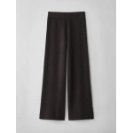 Lisa Yang Olanda Trousers in Dark Oak | Wide-Leg Pants | Coveti