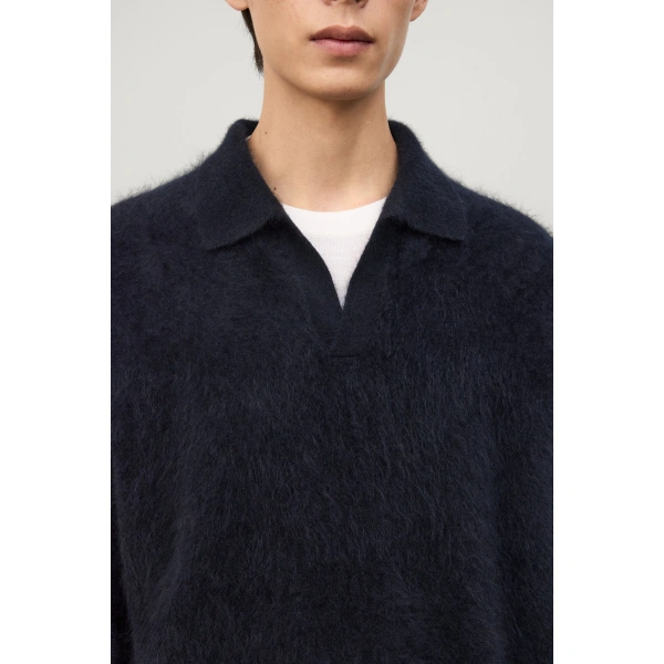 Lisa Yang Omar Sweater in Black Brushed