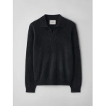 Lisa Yang Omar Sweater in Black Brushed | Knitwear | Coveti