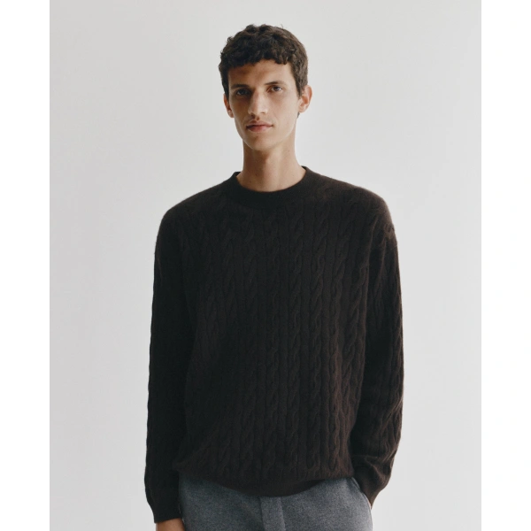 Lisa Yang Oskar Sweater in Dark Oak