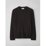 Lisa Yang Oskar Sweater in Dark Oak | Knitwear | Coveti