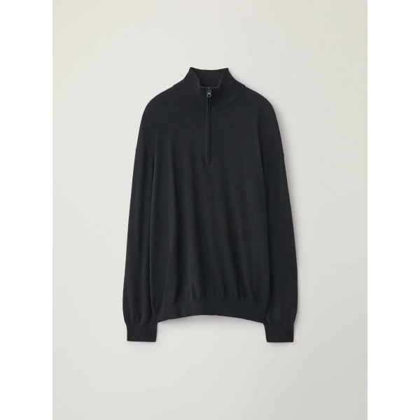Lisa Yang Otis Sweater in Noir | Knitwear | Coveti