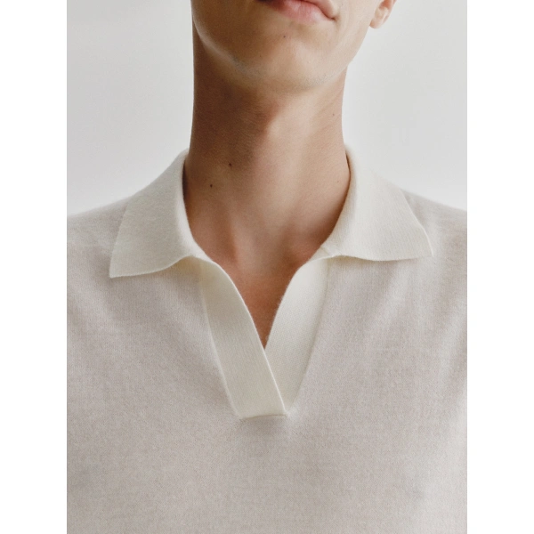 Lisa Yang Peter Sweater in Ivory