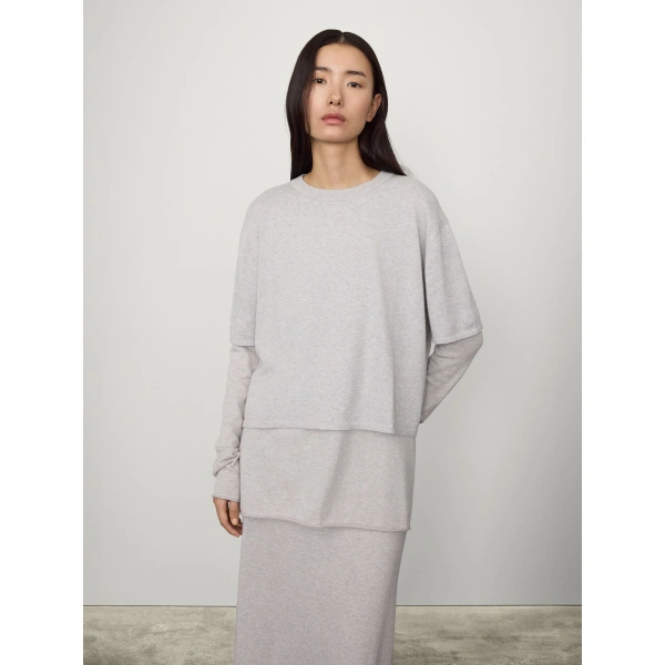 Lisa Yang Rubie T-shirt in Misty Grey