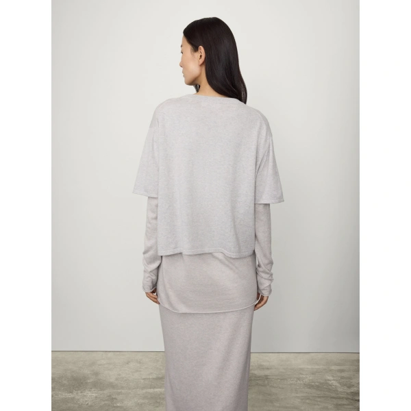 Lisa Yang Rubie T-shirt in Misty Grey