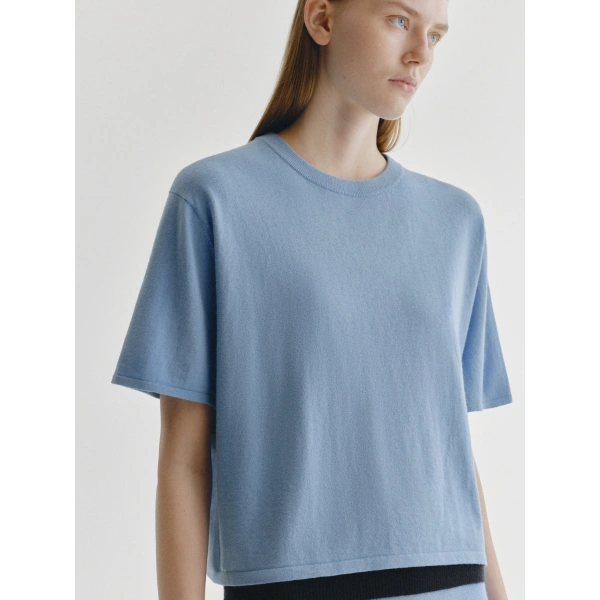 Lisa Yang Rubie T-shirt in Soft Sky