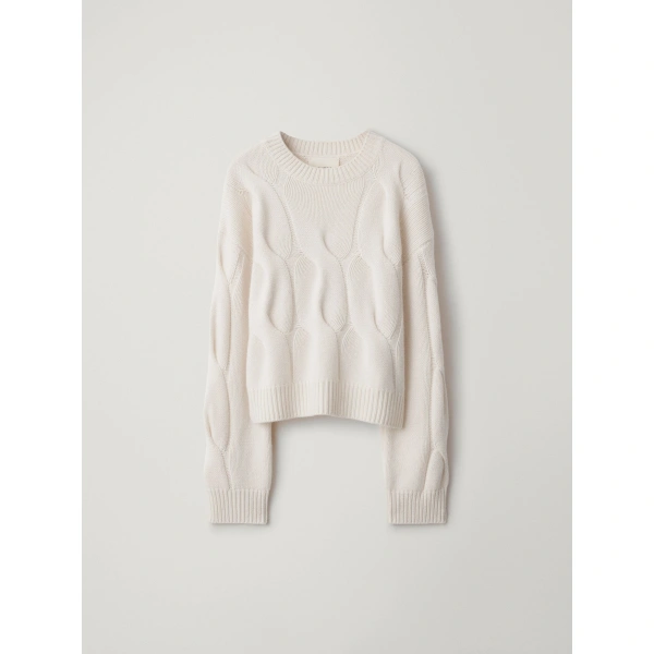 Lisa Yang Sammie Sweater in Cream | Cashmere Sweaters | Coveti